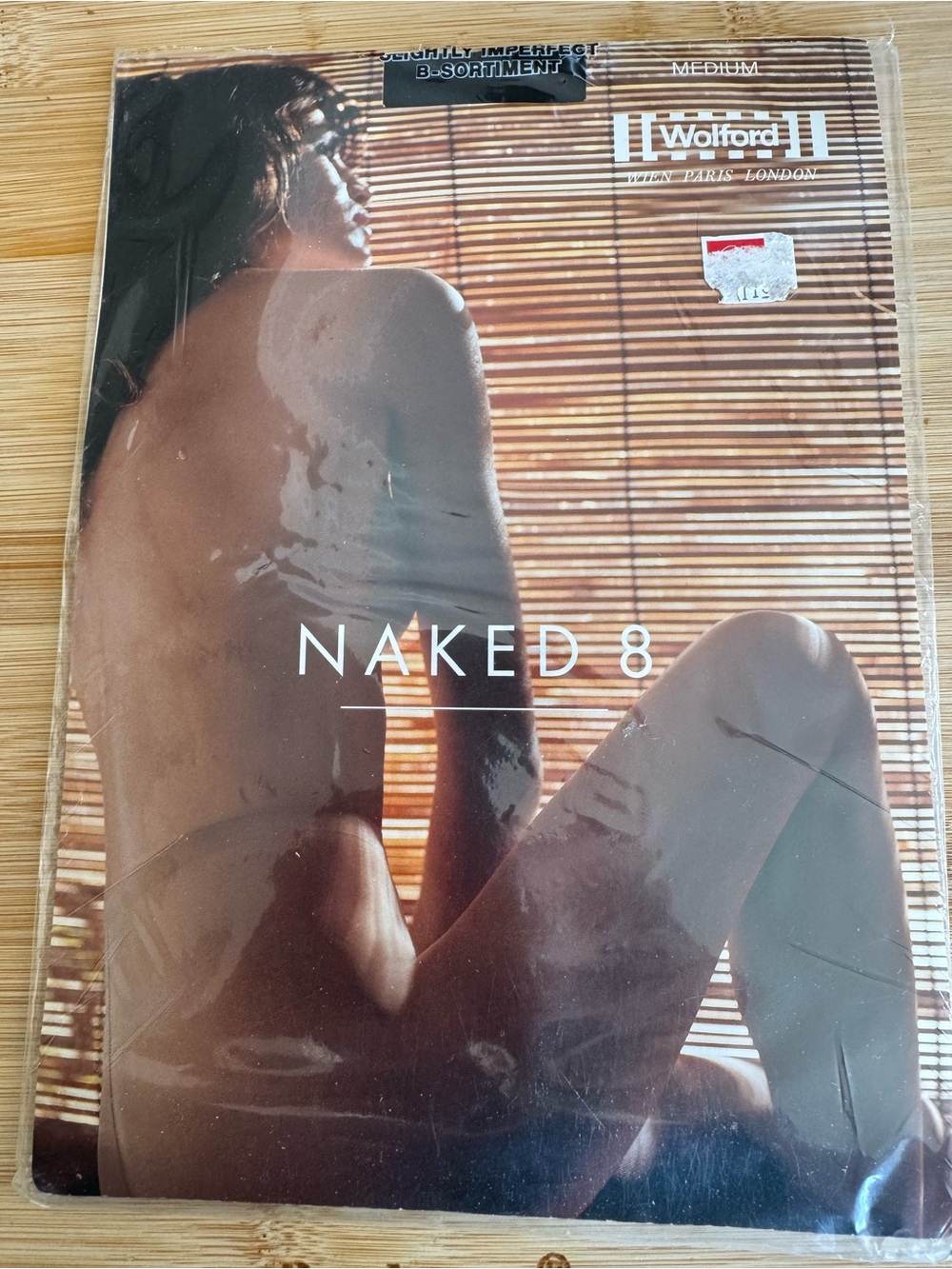 Wolford Naked 8 Hosiery in Brown and Tan